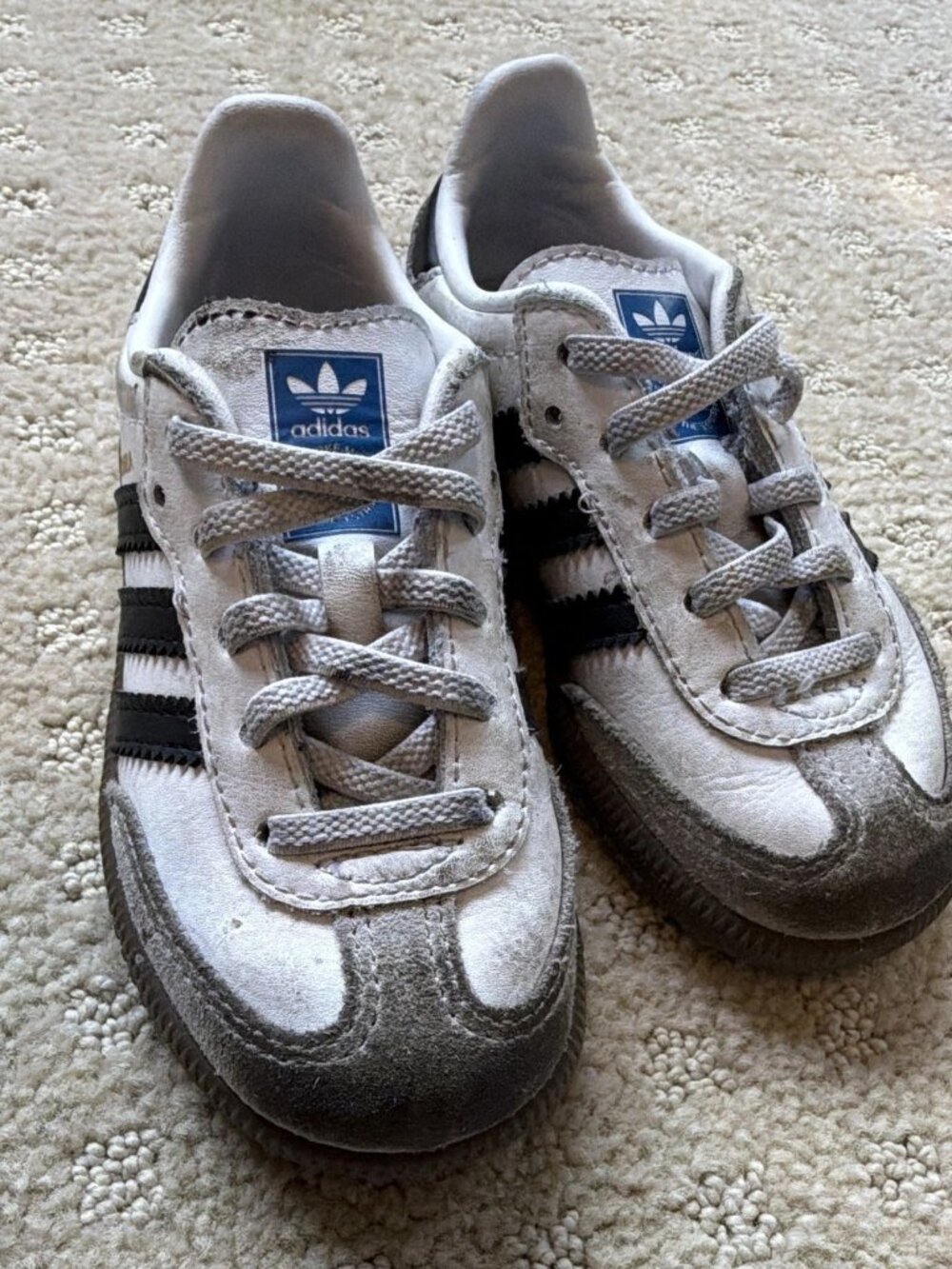 Adidas Samba OG White Black Kids Toddler Sneakers Size 8K